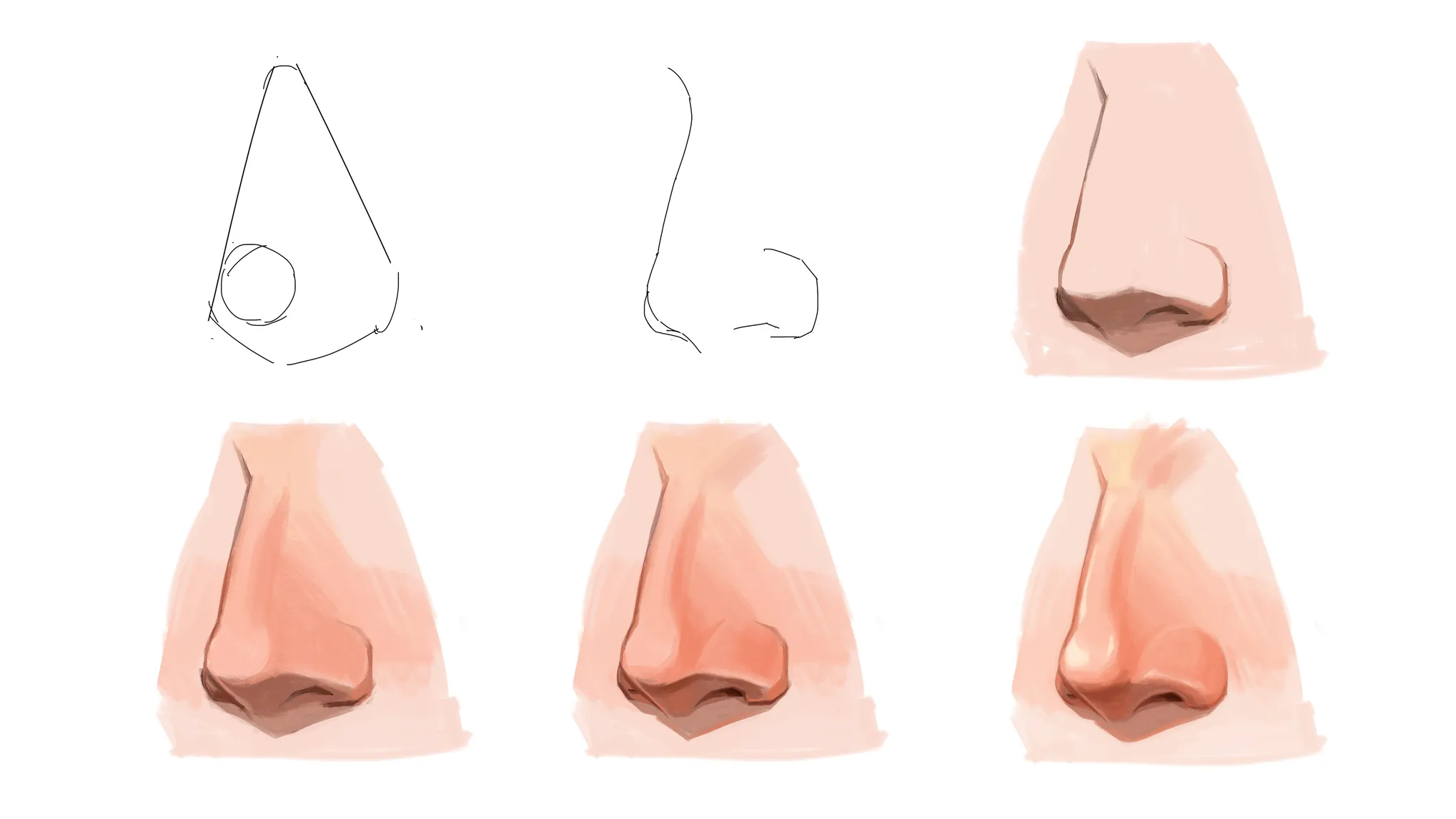 How to Draw a Nose Step By Step Tutorial 2025