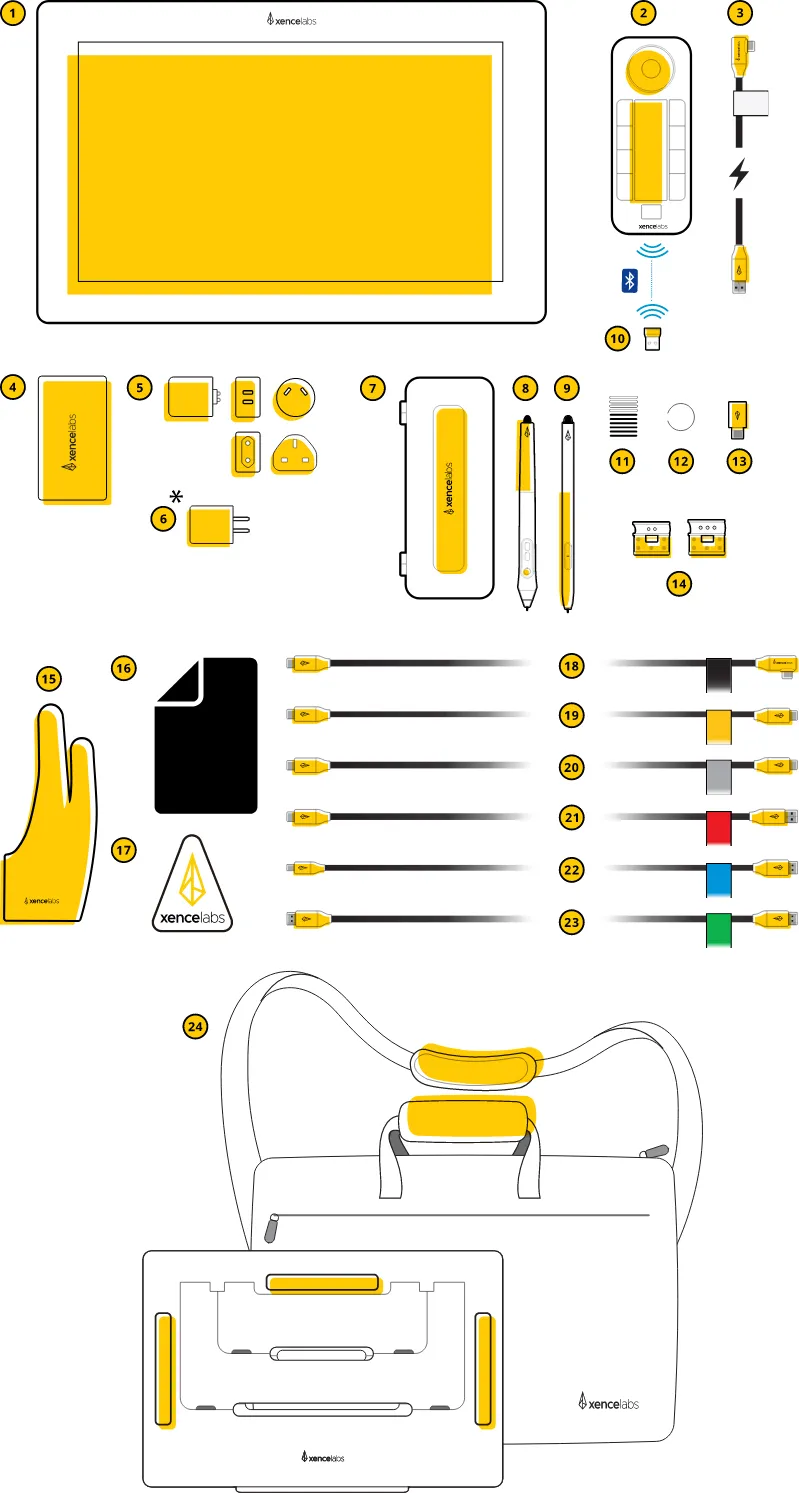 Acrylic Pen Holder, 48-Slots Pen Display Stand, Clear Art